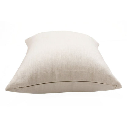 20" Brown Linen Throw Pillow
