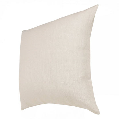20" Brown Linen Throw Pillow