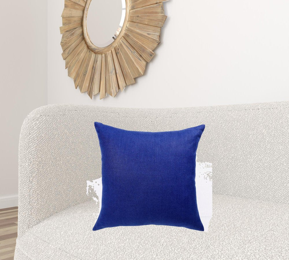 20" Brown Linen Throw Pillow