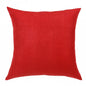 20" X 20" Red Linen Zippered Pillow