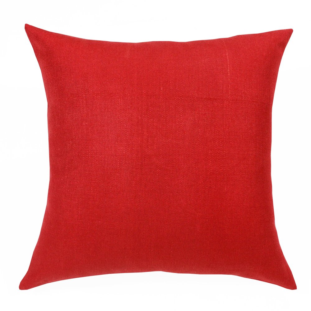 20" Brown Linen Throw Pillow