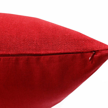 20" Brown Linen Throw Pillow