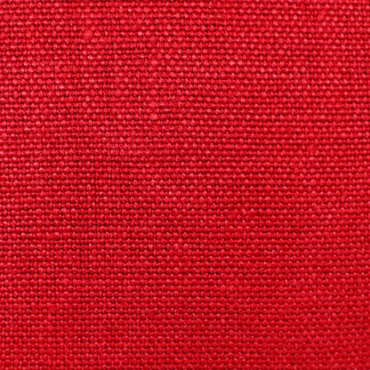 20" X 20" Red Linen Zippered Pillow
