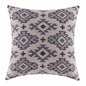 20" Yellow And Rust Cotton Geometric Throw Pillow