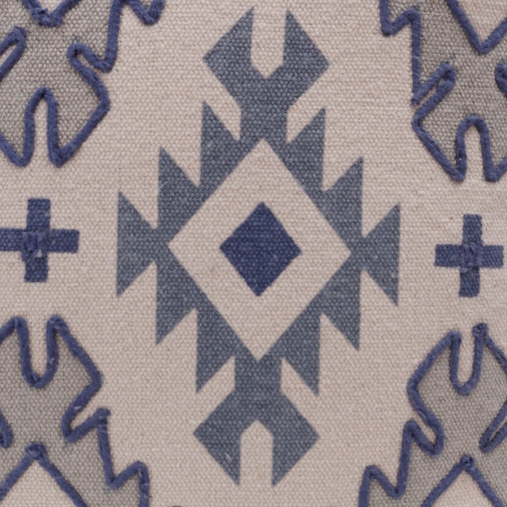 20" Yellow And Rust Cotton Geometric Throw Pillow