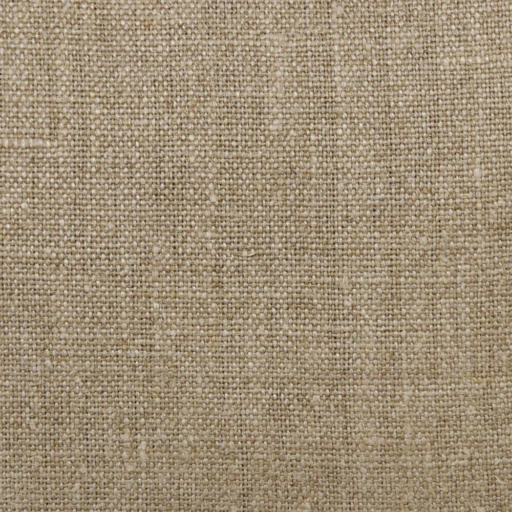 20" Tan And Black Linen Color Block Throw Pillow