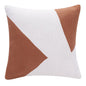 20" Navy Blue And Ivory Cotton Abstract Throw Pillow