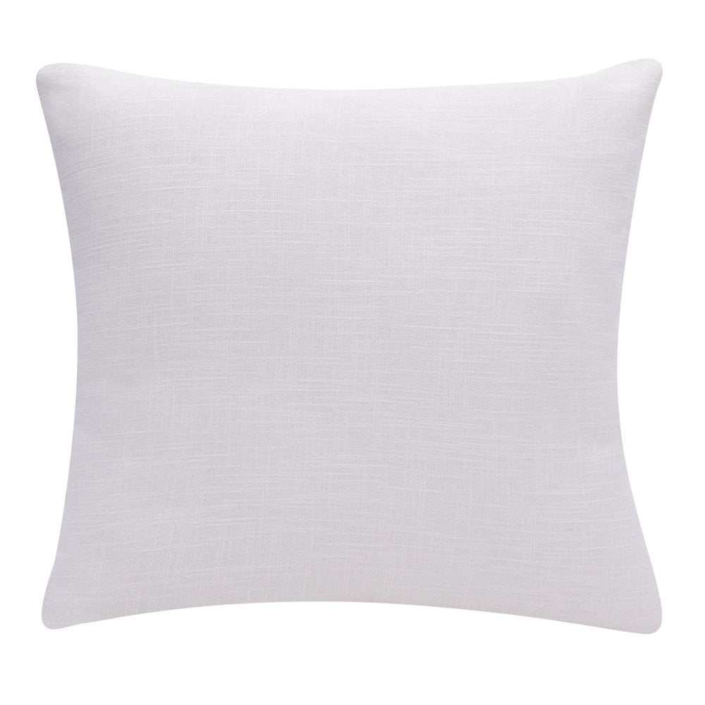20" Navy Blue And Ivory Cotton Abstract Throw Pillow