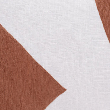 20" X 20" Cobalt Blue And Navy 100% Cotton Abstract Zippered Pillow