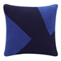 20" X 20" Navy And Ivory 100% Cotton Abstract Zippered Pillow