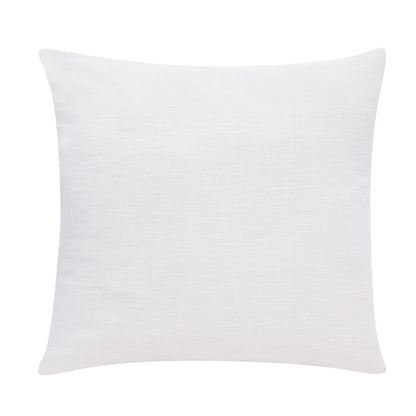 24" Blue and Off White Abstract Cotton Throw Pillow