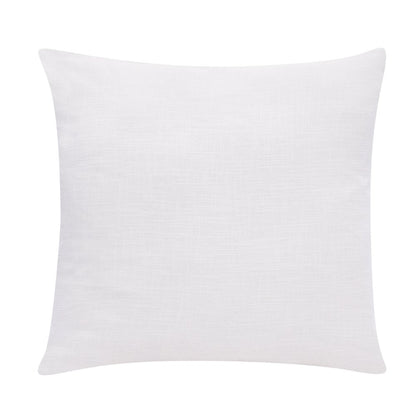 20" X 20" Yellow Purple Off-White And Coral 100% Cotton Abstract Zippered Pillow