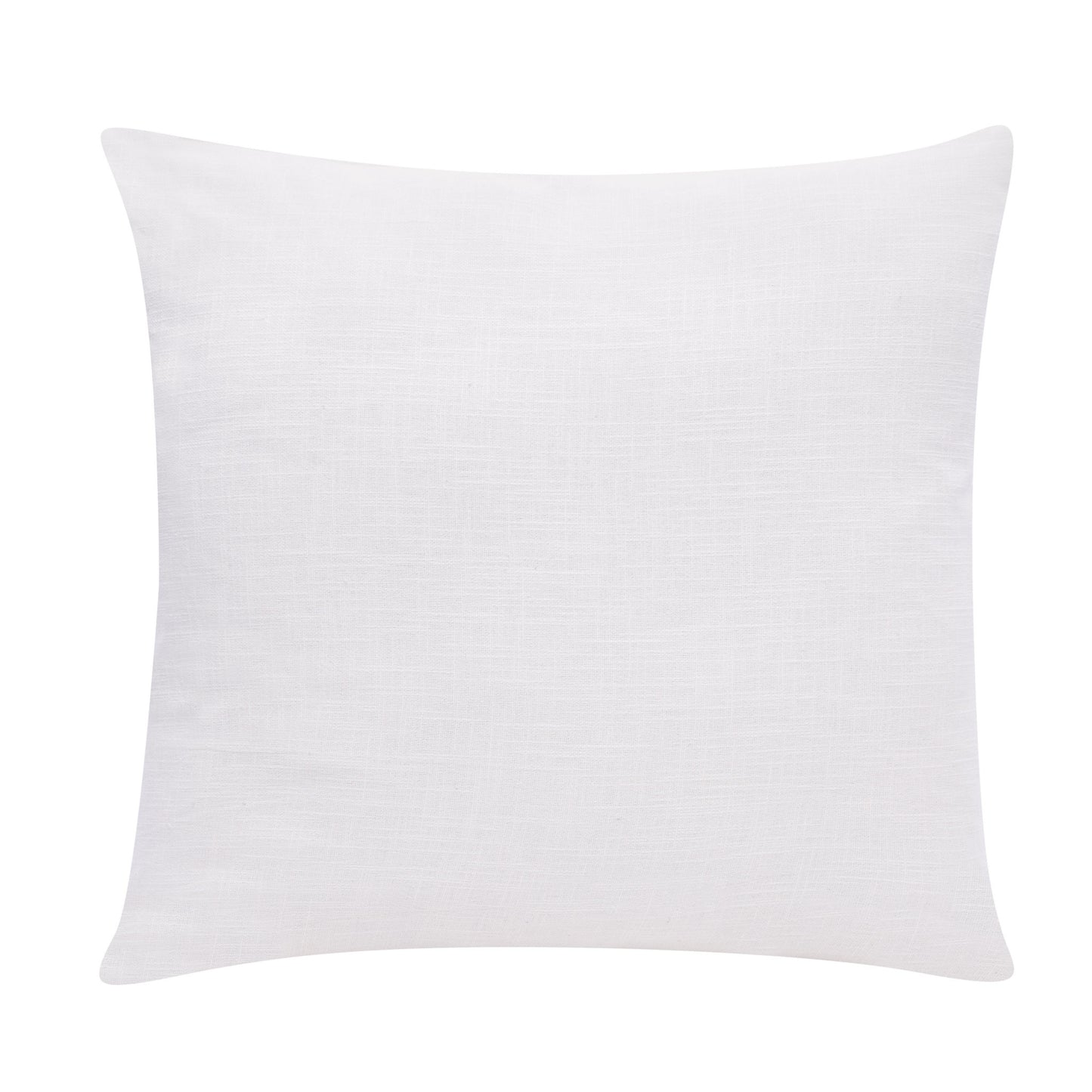 24" Blue and Off White Abstract Cotton Throw Pillow