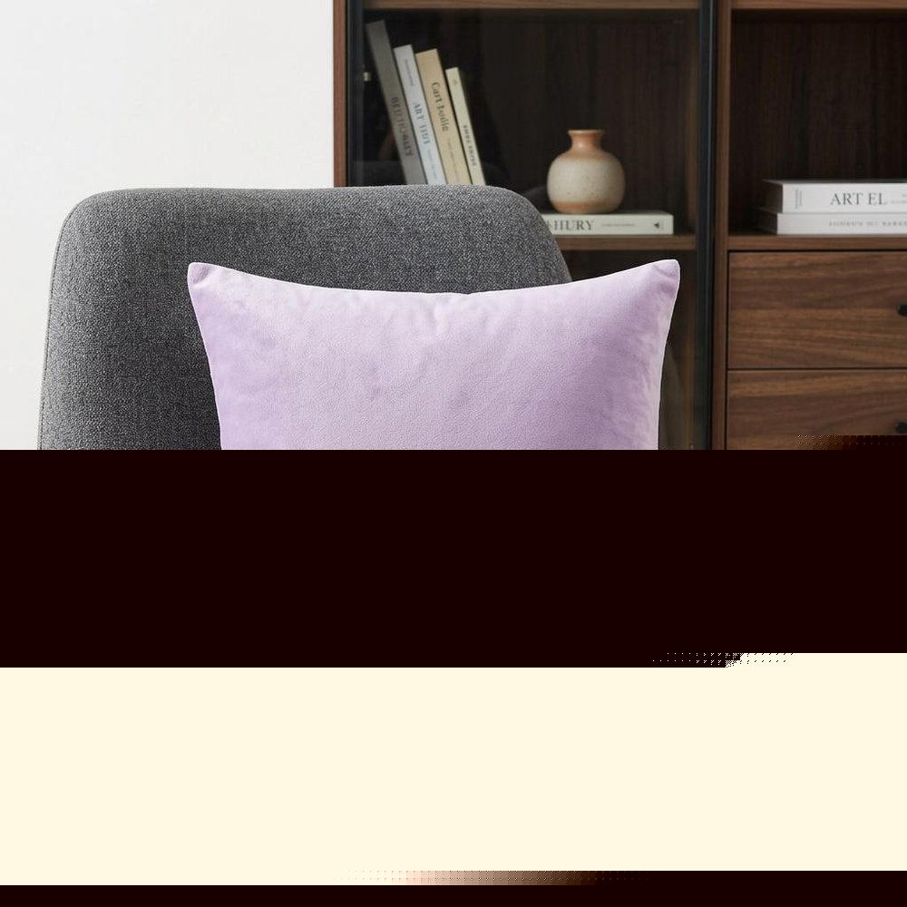 20" Black Cotton Throw Pillow