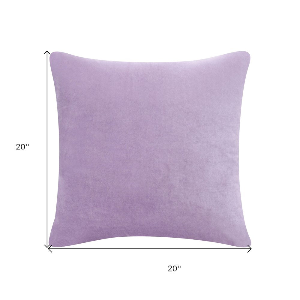 20" X 20" Dark Blue 100% Cotton Zippered Pillow
