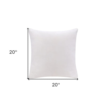 20" X 20" Purple 100% Cotton Zippered Pillow