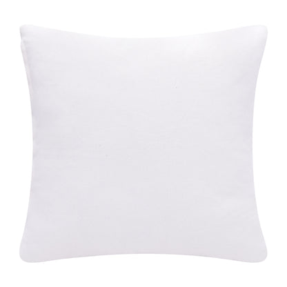 20" X 20" Yellow And White 100% Cotton Diamond Zippered Pillow