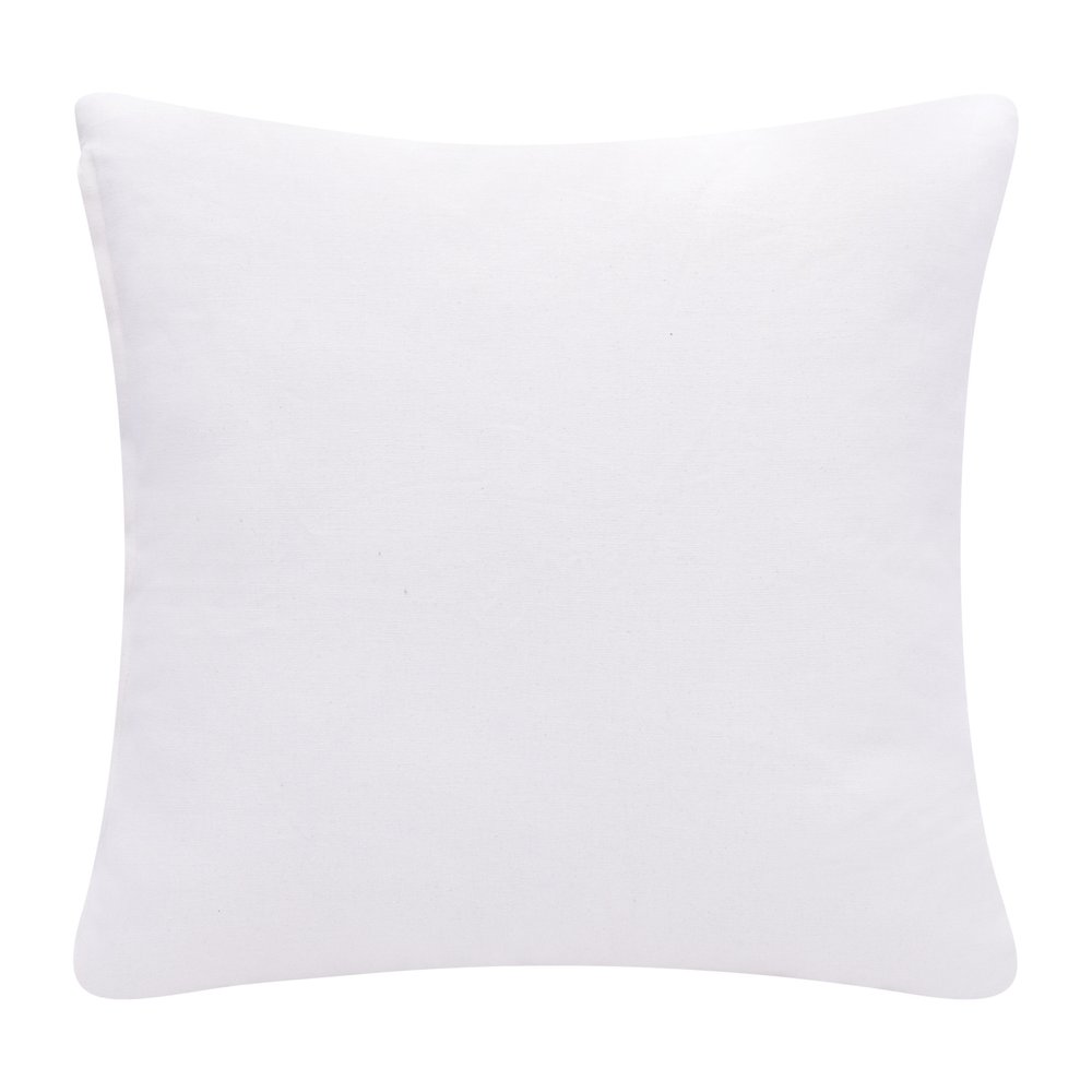 20" Yellow And White Cotton Diamond Throw Pillow