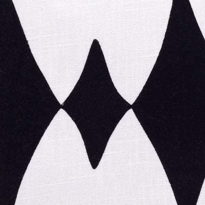 20" Black and White Throw Pillow