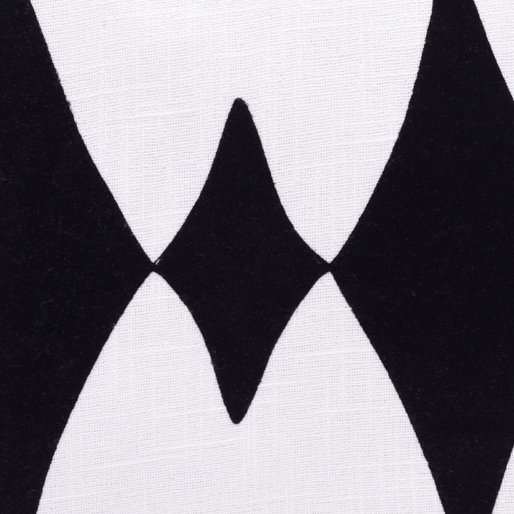 20" Black and White Throw Pillow