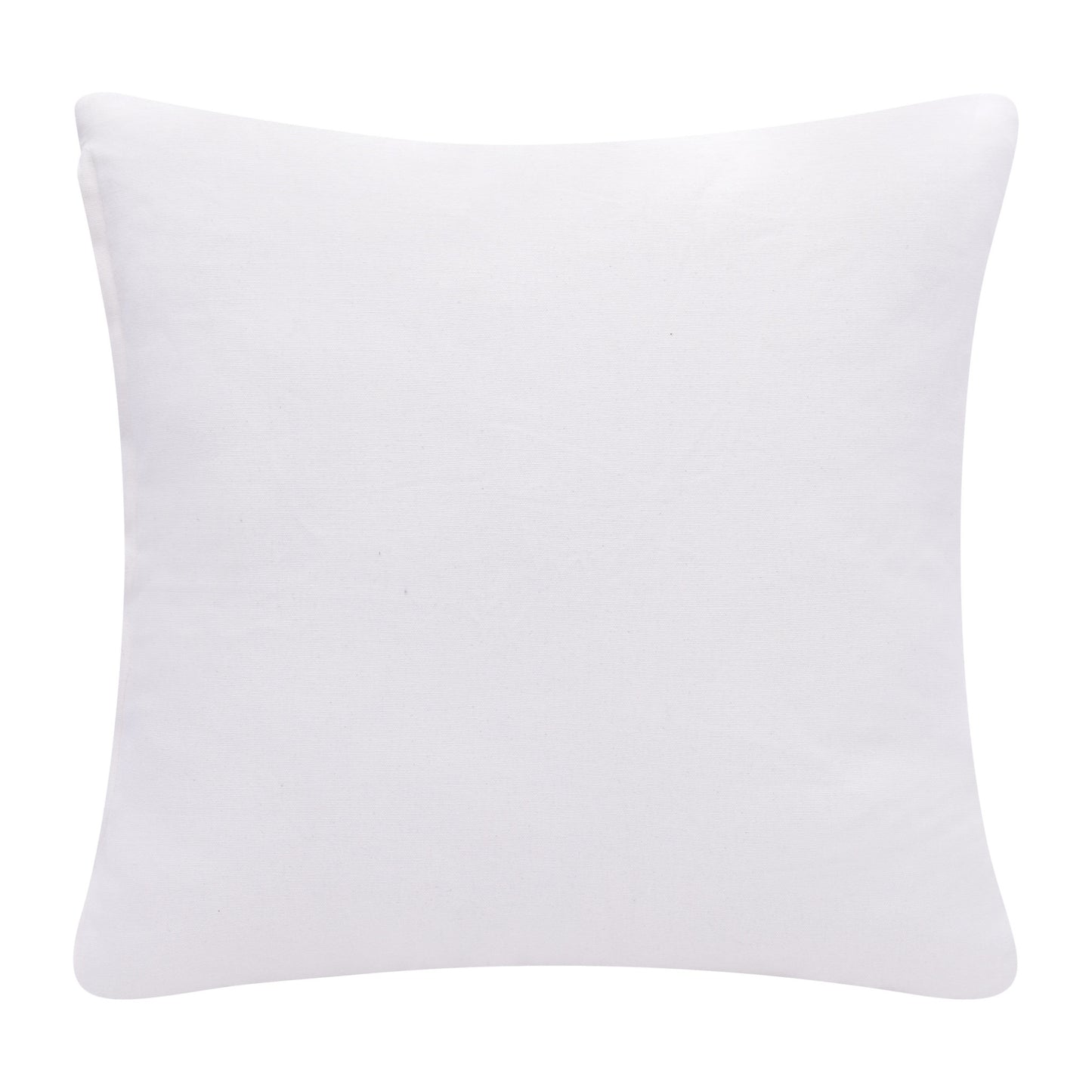 20" X 20" Yellow And White 100% Cotton Diamond Zippered Pillow