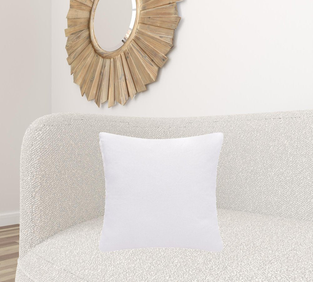 20" Black and White Throw Pillow