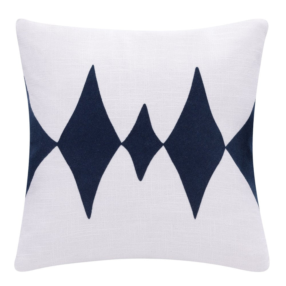 20" Black and White Throw Pillow