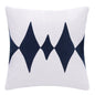 20" Black and White Throw Pillow