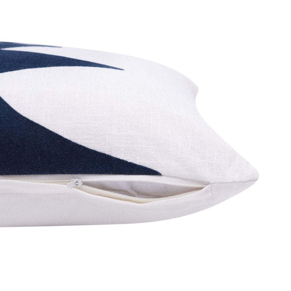 20" Black and White Throw Pillow