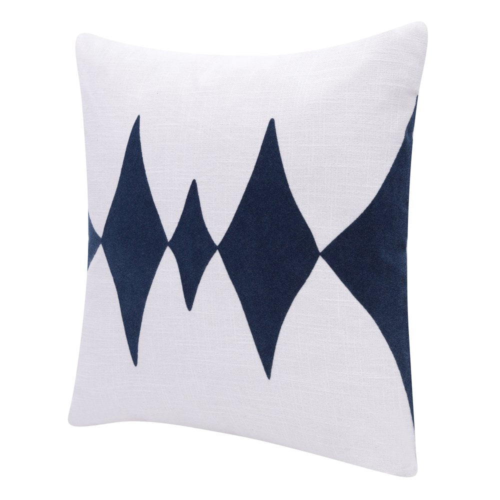 20" Black and White Throw Pillow