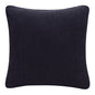 20" X 20" Black Linen Zippered Pillow
