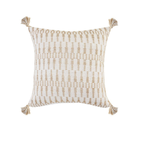 20" Ivory Throw Pillow