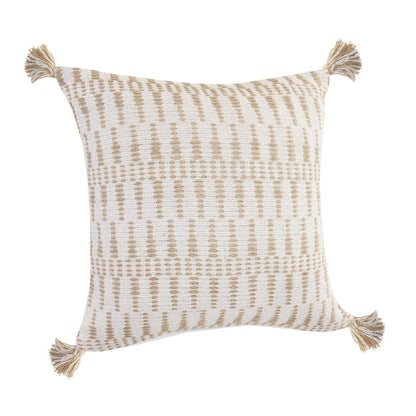 20" Ivory Throw Pillow