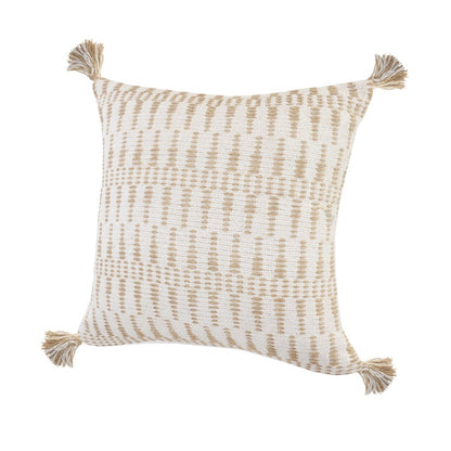 20" Ivory Throw Pillow