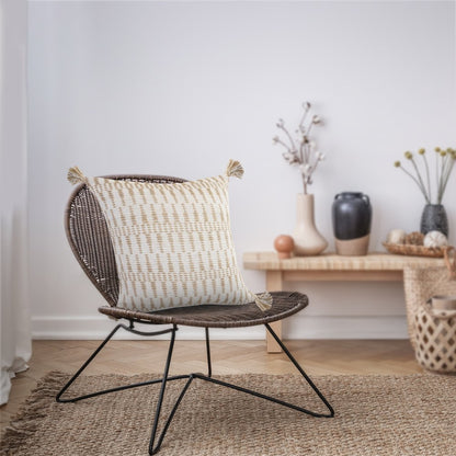 20" Ivory Throw Pillow