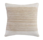 20" Natural and Ivory Throw Pillow