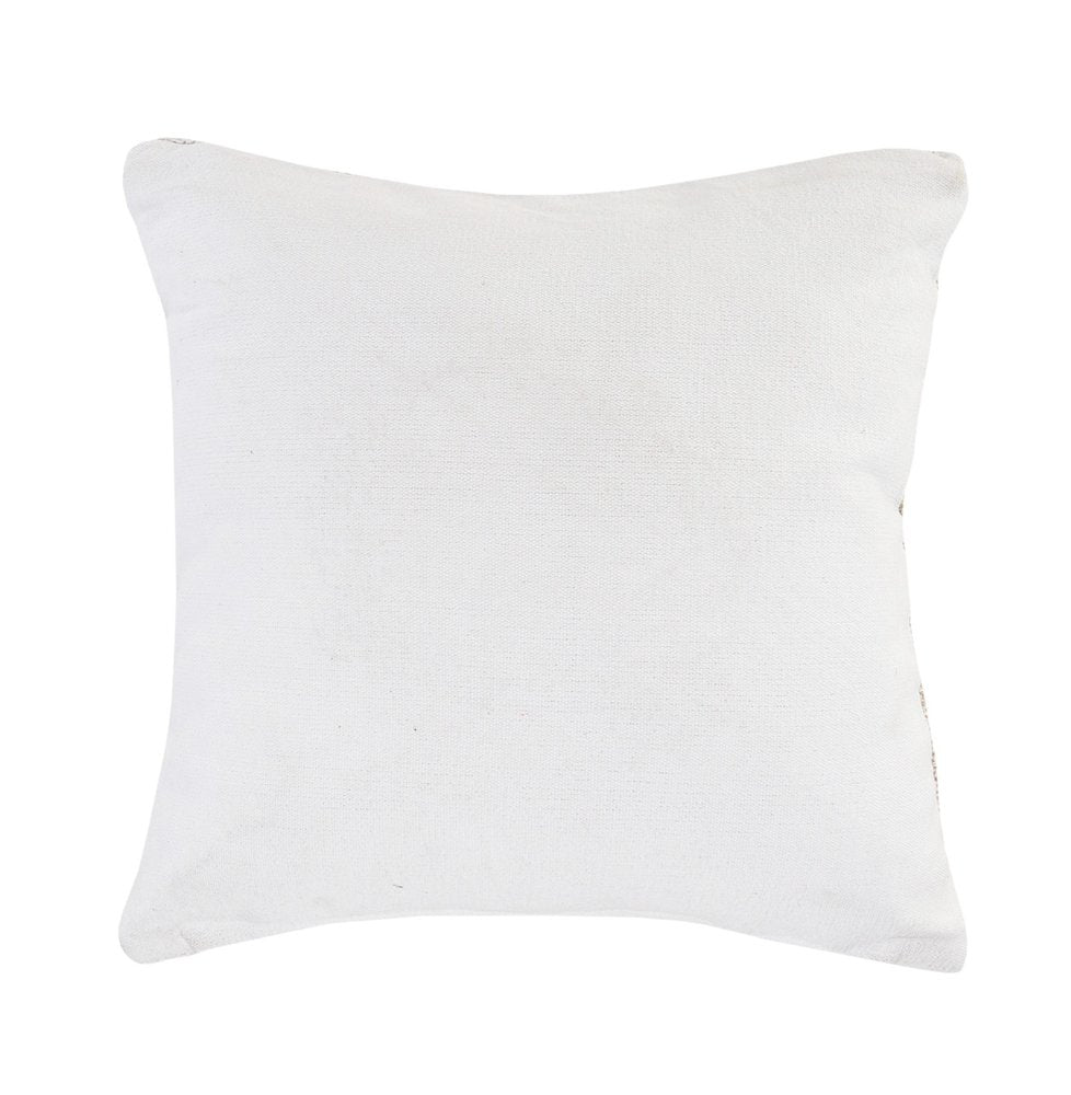 20" Natural and Ivory Throw Pillow