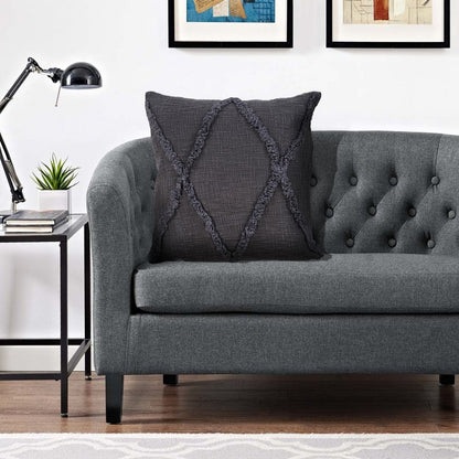 20" Ivory Cotton Throw Pillow