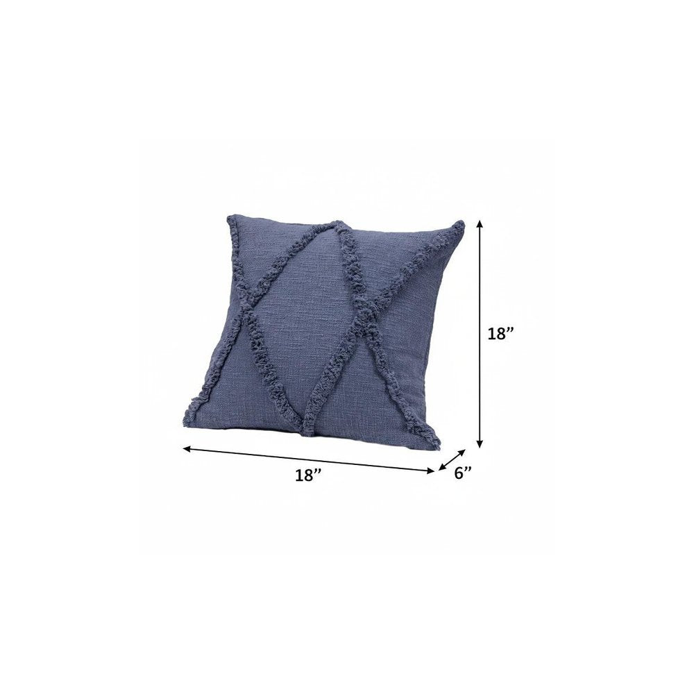 18" Cobalt Throw Pillow
