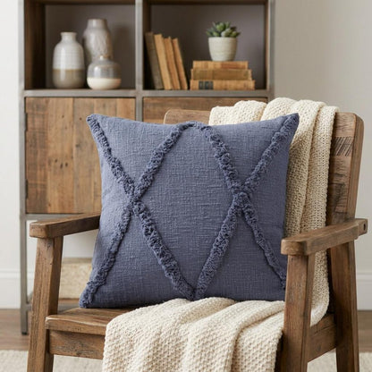 18" Cobalt Throw Pillow