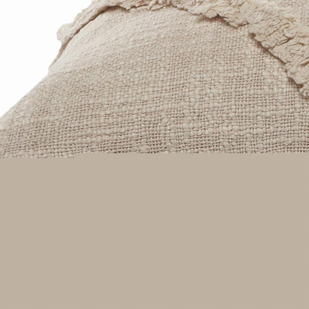 20" X 20" Birch 100% Cotton Geometric Zippered Pillow