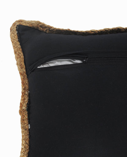 20" Blue and Beige Throw Pillow