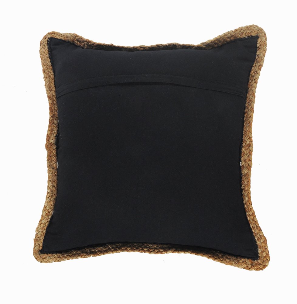 20" Blue and Beige Throw Pillow