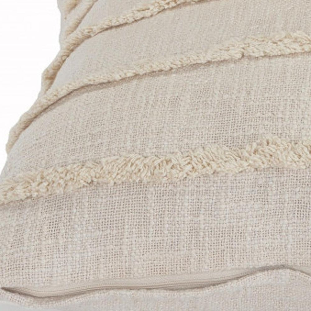 20" X 20" Birch 100% Cotton Zippered Pillow
