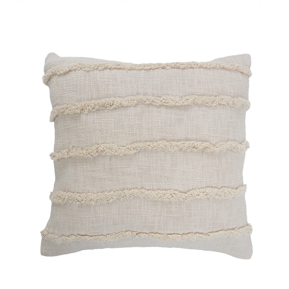 20" Pearl Cotton Throw Pillow
