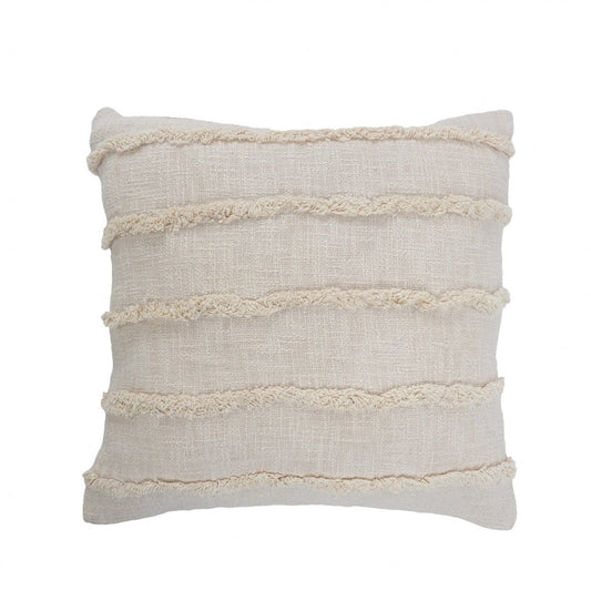 20" Pearl Cotton Throw Pillow