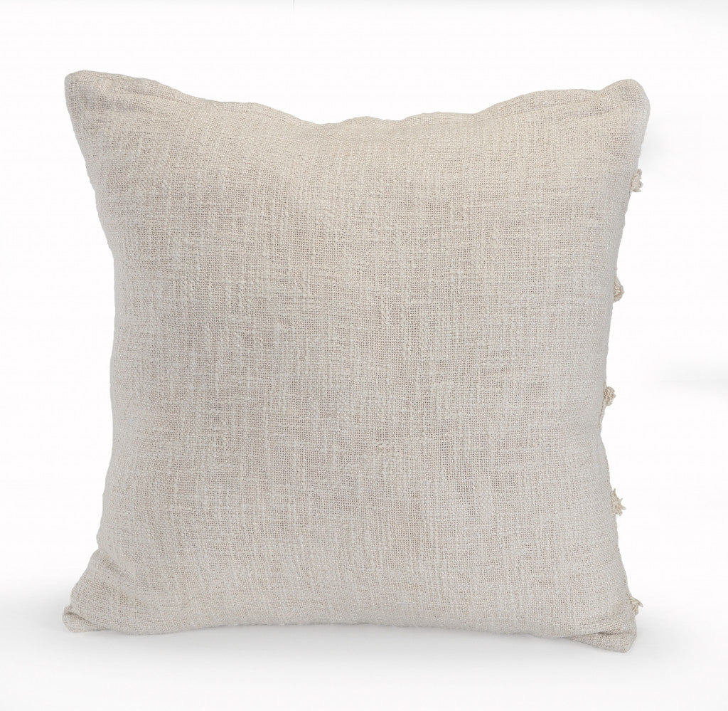 20" X 20" Birch 100% Cotton Zippered Pillow