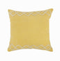 20" Yellow and White Throw Pillow