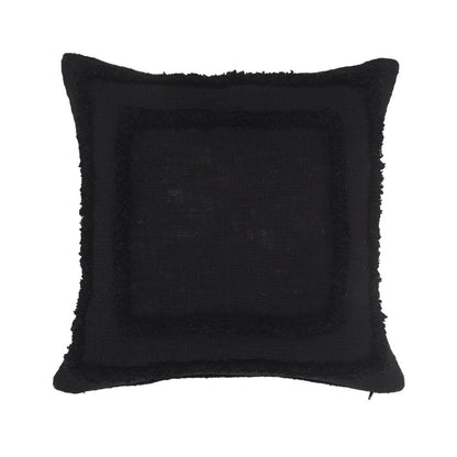20" Sky Blue And White Geometric Cotton Throw Pillow with Texture