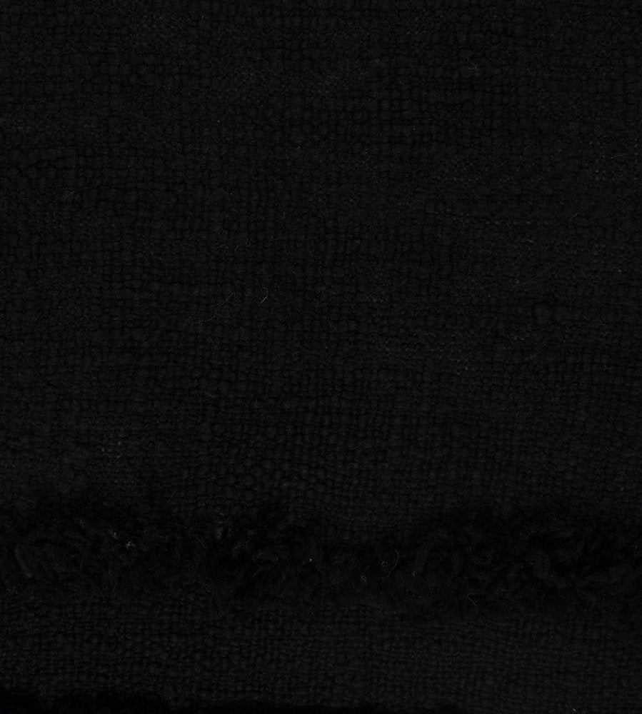 20" X 20" Black 100% Cotton Geometric Zippered Pillow